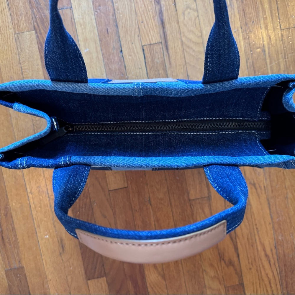 Marc Jacobs Blue Denim Patchwork Tote Bag - Picture 3 of 9